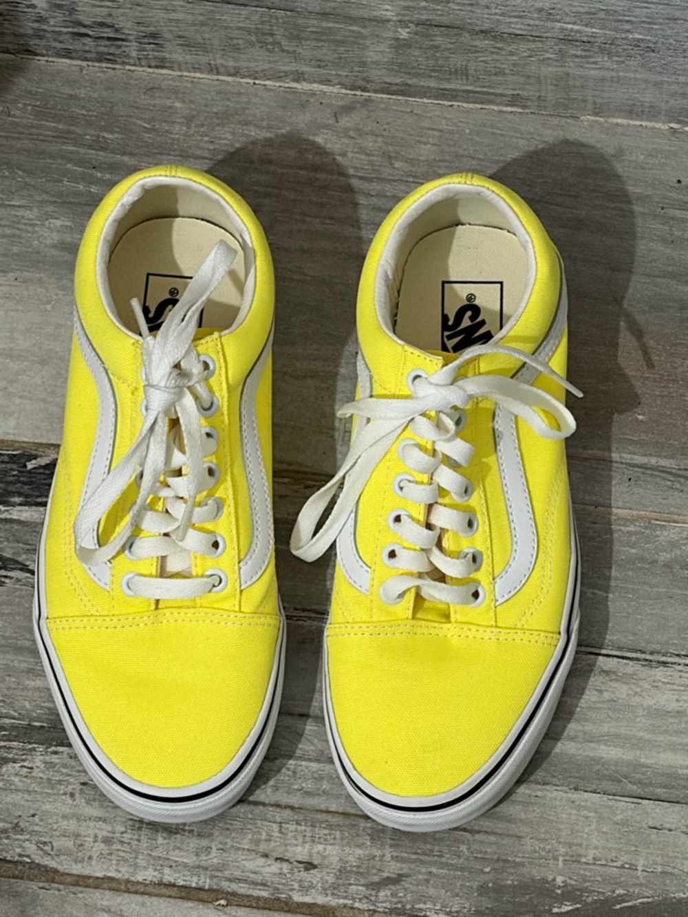 Vans Neon Lemon Low-Top Old Skool Sneakers